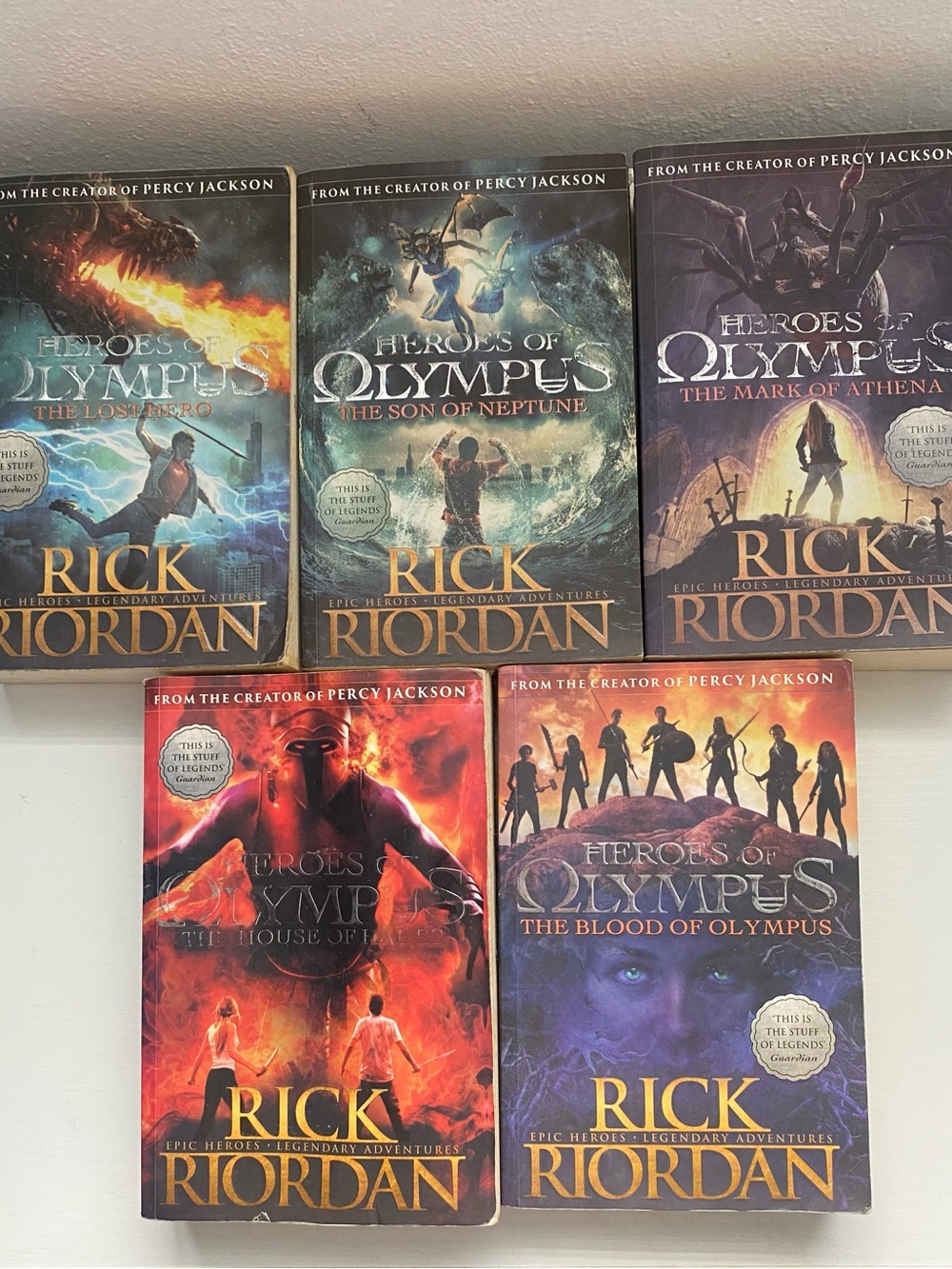 Heroes of Olympus Book Set - Mixed Color Covers
